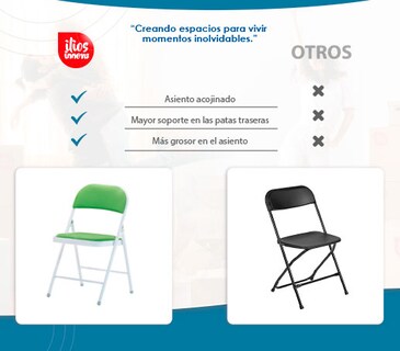 Foto 8 | Silla Plegable Ilios Innova Acojinada Verde