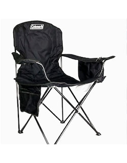 Foto 1 | Silla Plegable Extra Grande Coleman color Negro con Hielera Lateral