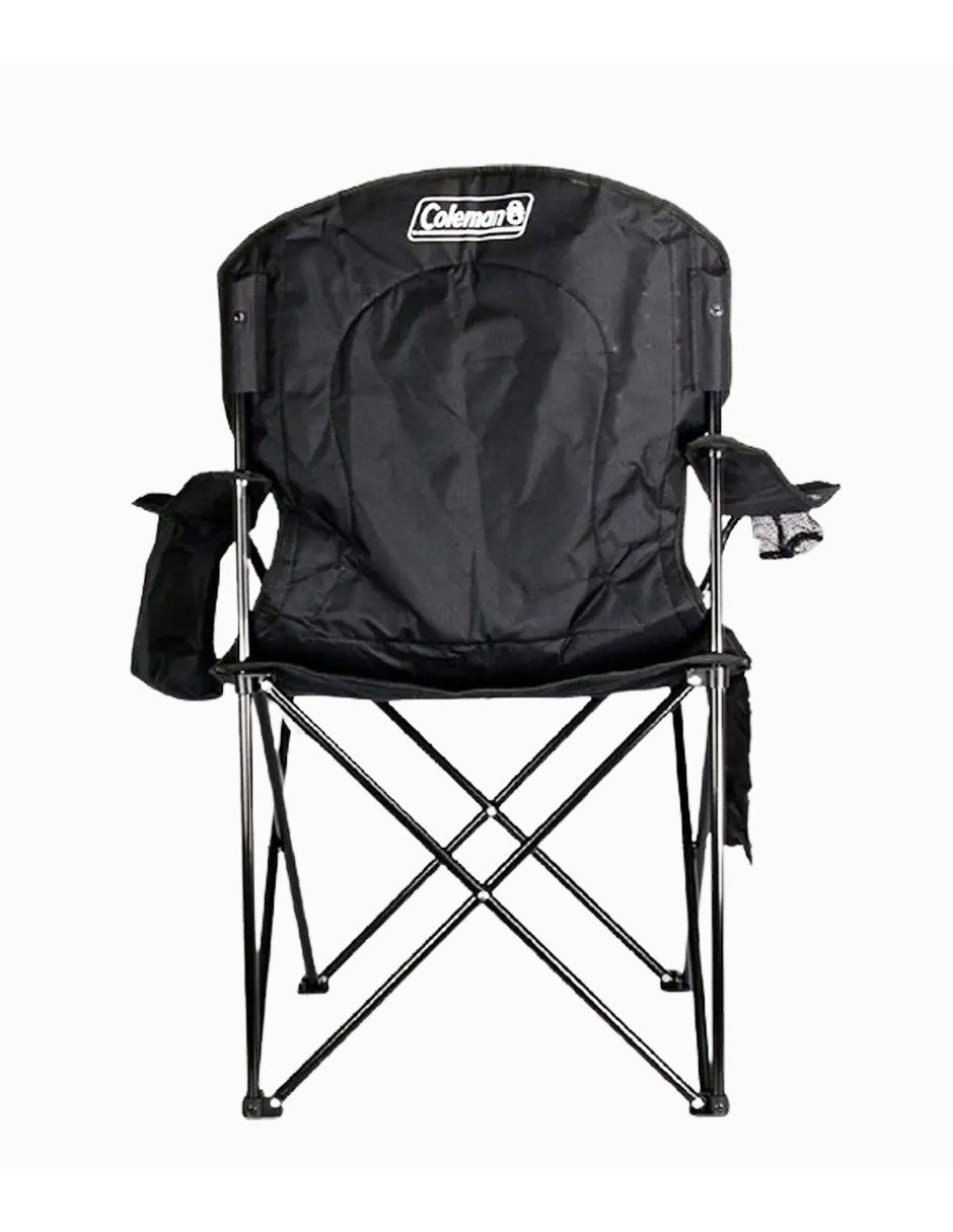 Foto 3 pulgar | Silla Plegable Extra Grande Coleman color Negro con Hielera Lateral