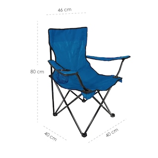 Foto 2 | Silla Iliosinnova Plegable color Azul 4 Piezas