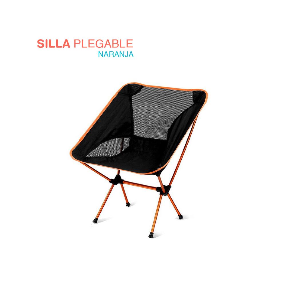 Foto 2 pulgar | Silla Plegable THE FINIX SPBE01BK-CMPG color Naranja para Exterior