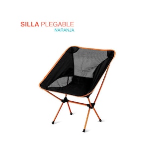 Foto 1 | Silla Plegable THE FINIX SPBE01BK-CMPG color Naranja para Exterior