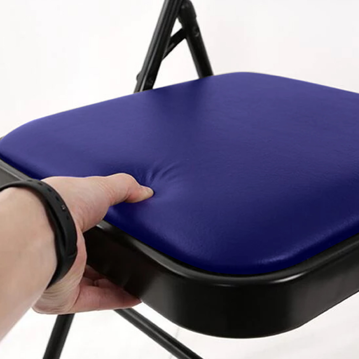 Foto 7 | Silla Plegable Ilios Innova Acojinada Color Azul Con Negro