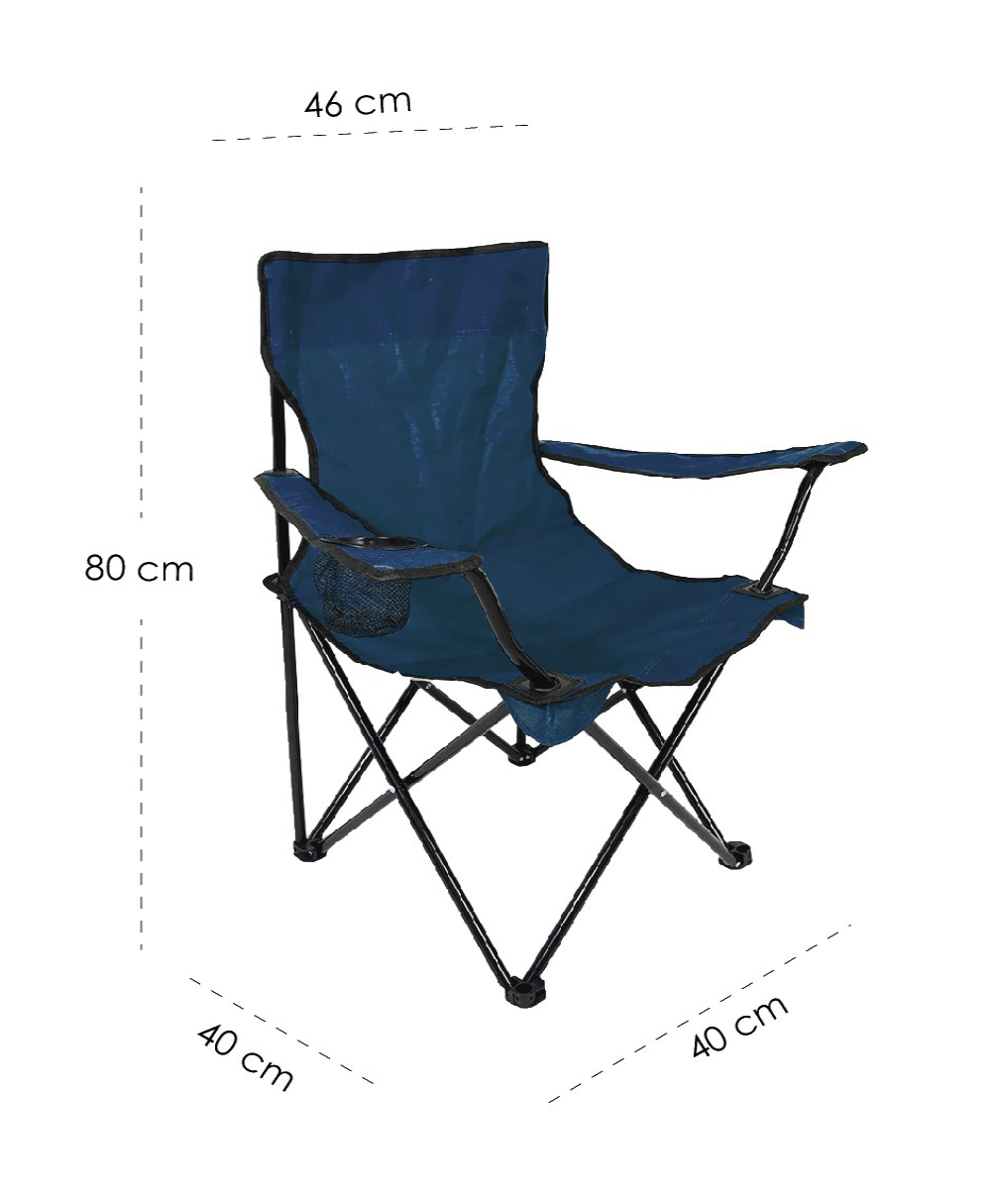 Foto 2 | Sillas Plegables Ilios Innova Impermeable Azul 10 Piezas