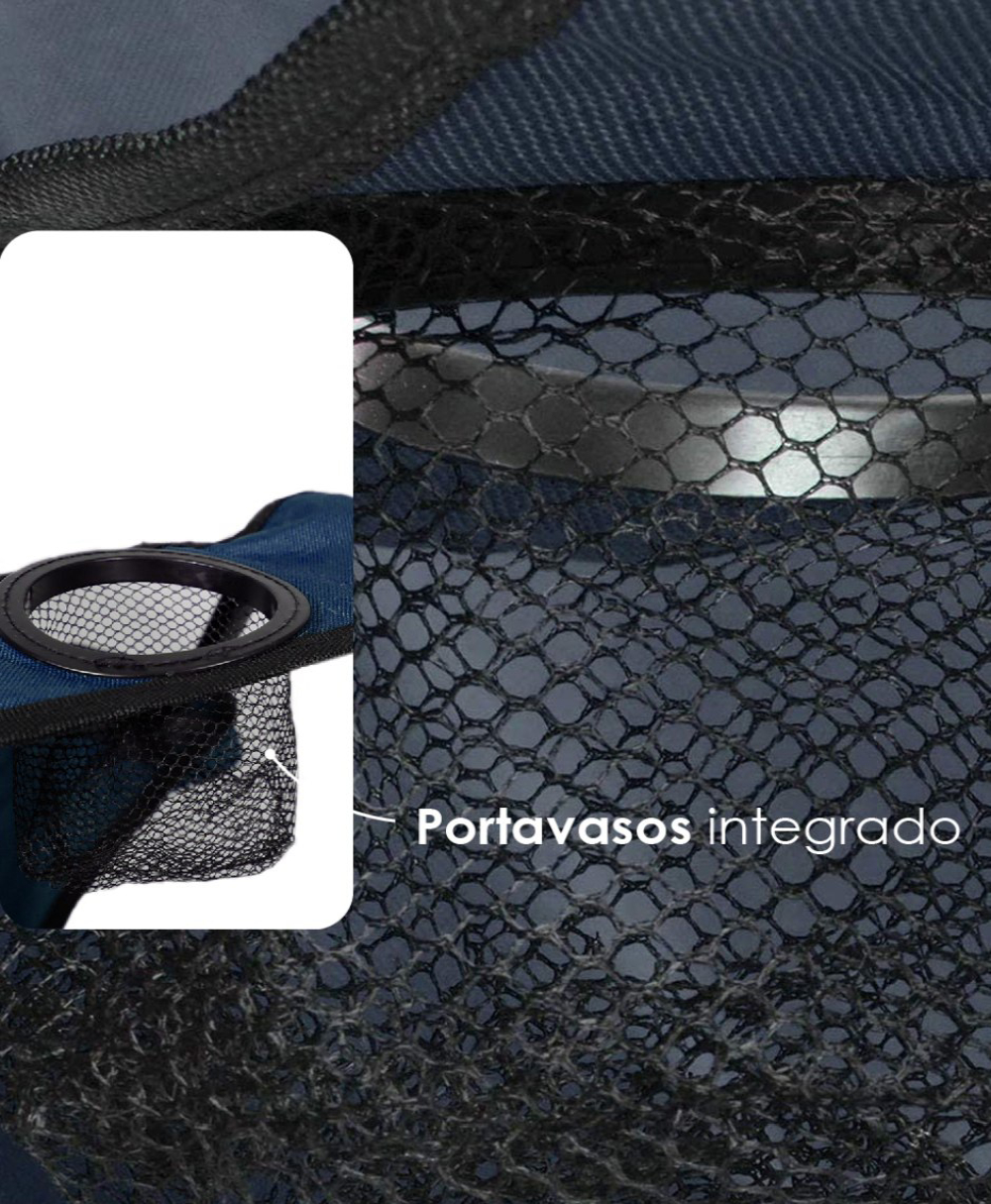 Foto 4 pulgar | Sillas Plegables Ilios Innova Impermeable Azul 10 Piezas