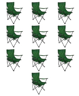 Foto 1 | Set de 10 Sillas Plegables Ilios Innova Impermeable color Verde