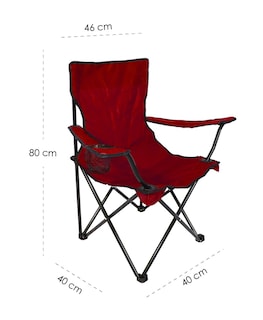 Foto 2 | Set De 10 Sillas Plegables Ilios Innova Impermeable Color Rojo