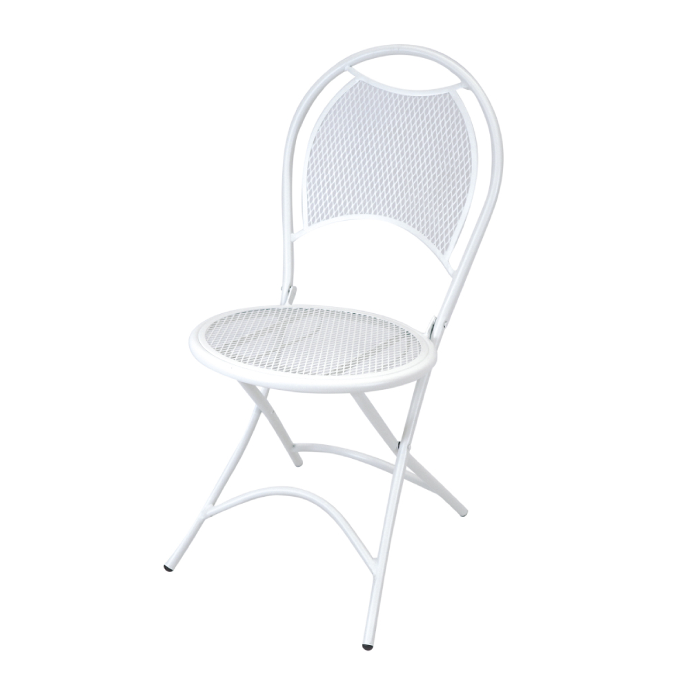 Silla Metálica para Exteriores Ilios Innova color Blanco