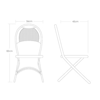 Foto 2 | Silla Metálica Para Exteriores Ilios Innova Jaula Color Blanco