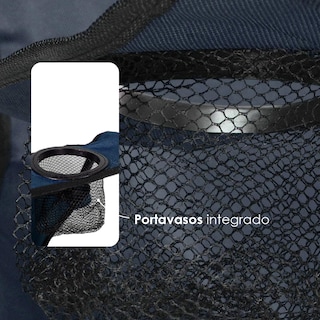 Foto 3 | Silla Plegable Camping Ilios Innova con Funda Azul Marino