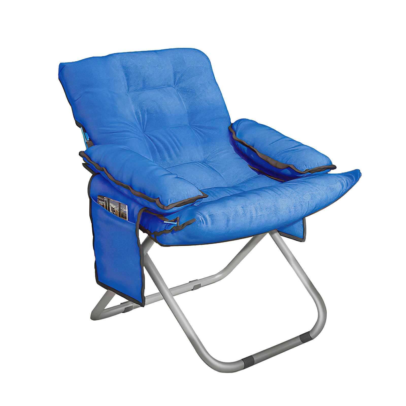Silla Plegable Iliosinnova Acolchada color Azul