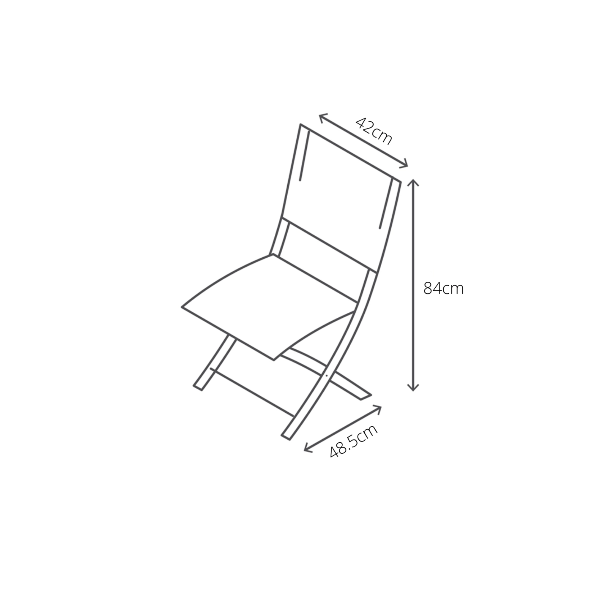 Foto 8 | Silla Plegable Para Exterior Resistente