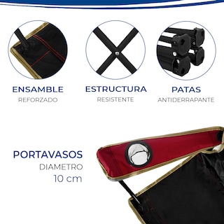 Foto 4 | Juego De 2 Sillas Plegables Nfl San Francisco 49s 100% Original