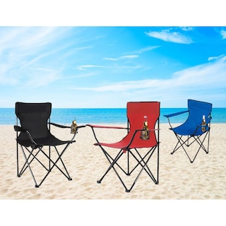 Foto 4 | 4 Sillas Plegables De Playa, Campamento Y Exteriores.