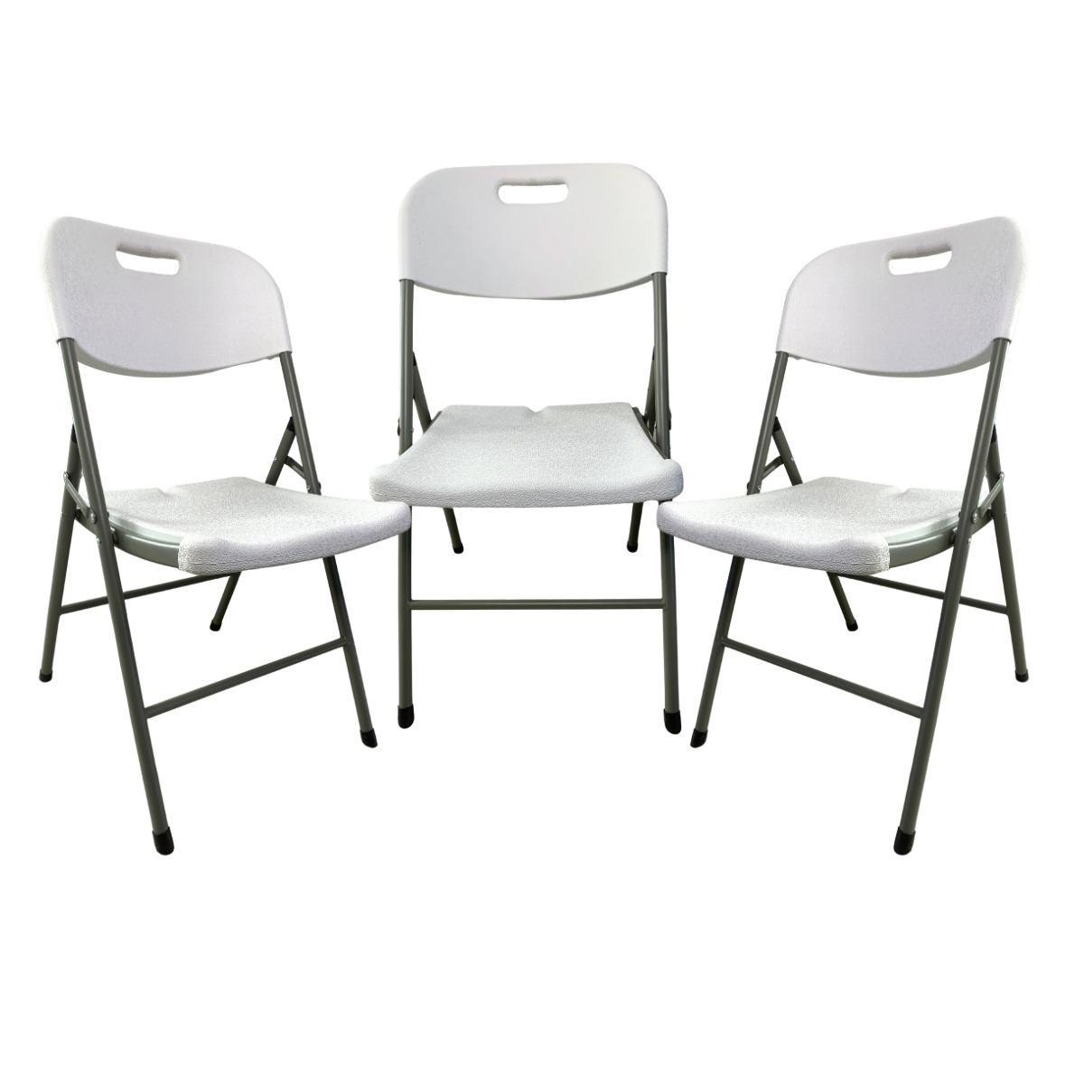 Silla Plegable Inmatmex Blanca 3 Piezas