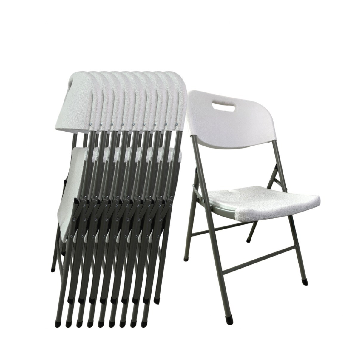 Silla Plegable Inmatmex Blanca 10 Piezas $6,000