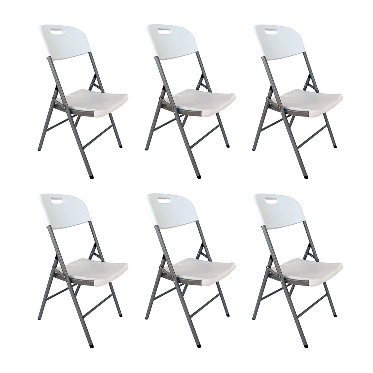 Silla Linium de Plástico Resistentes 6 Piezas Blancas $3,898