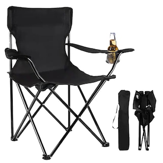 Foto 1 | Silla Plegable CJR Negra con Funda