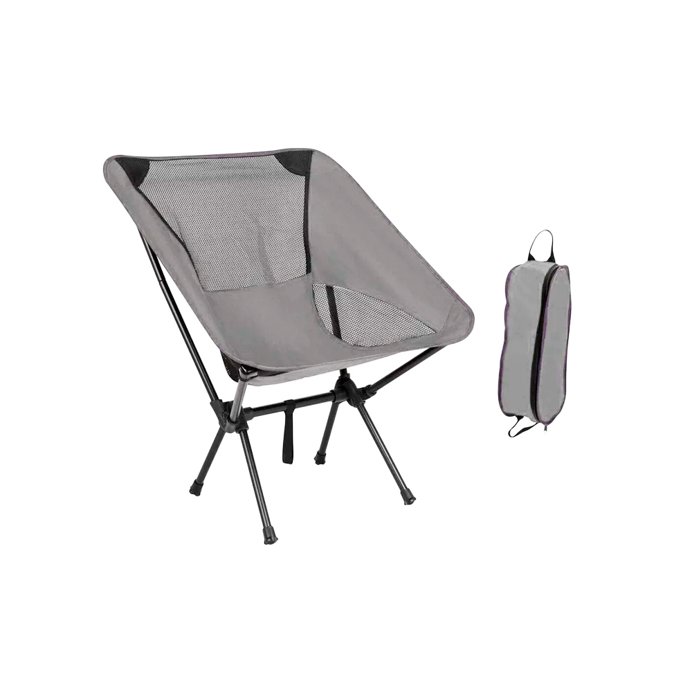 Foto 2 | Silla Plegable Portátil Impermeable con Funda Gris