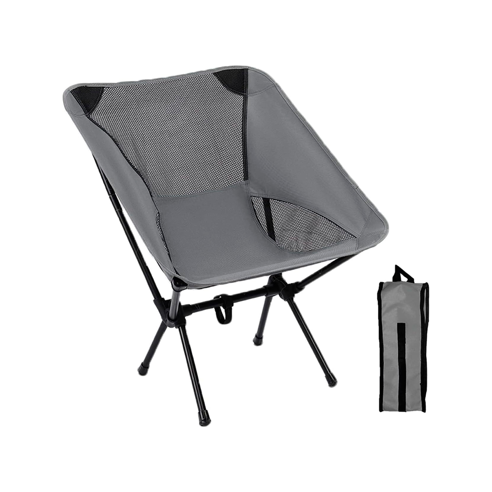 Foto 4 pulgar | Silla Plegable Portátil Impermeable con Funda Gris