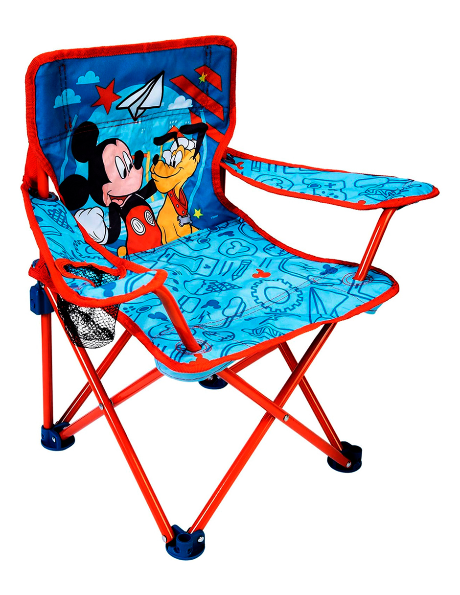 Foto 3 pulgar | Silla Plegable Disney Junior Azul Mickey Mouse