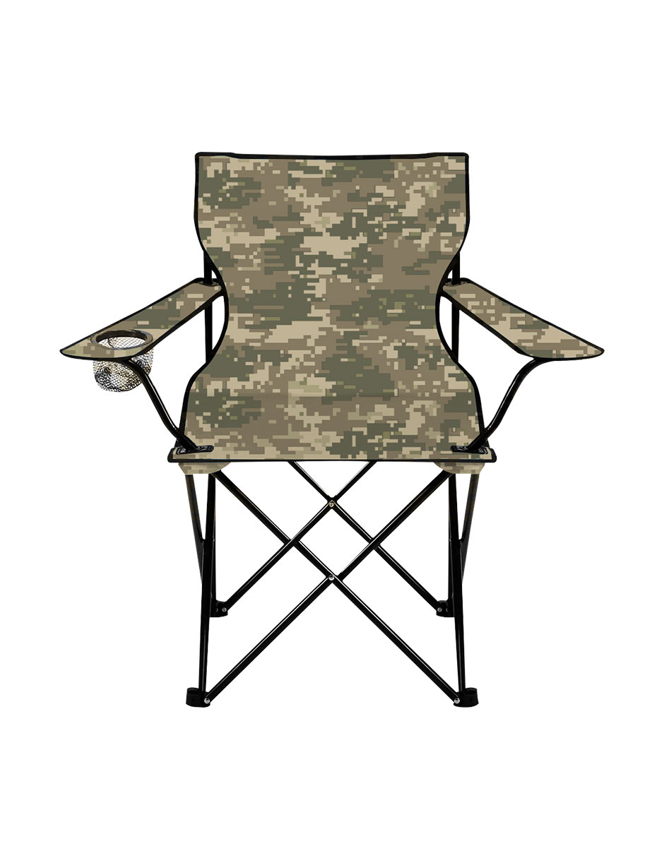 Silla Plegable Linium Portátil Camuflaje Café