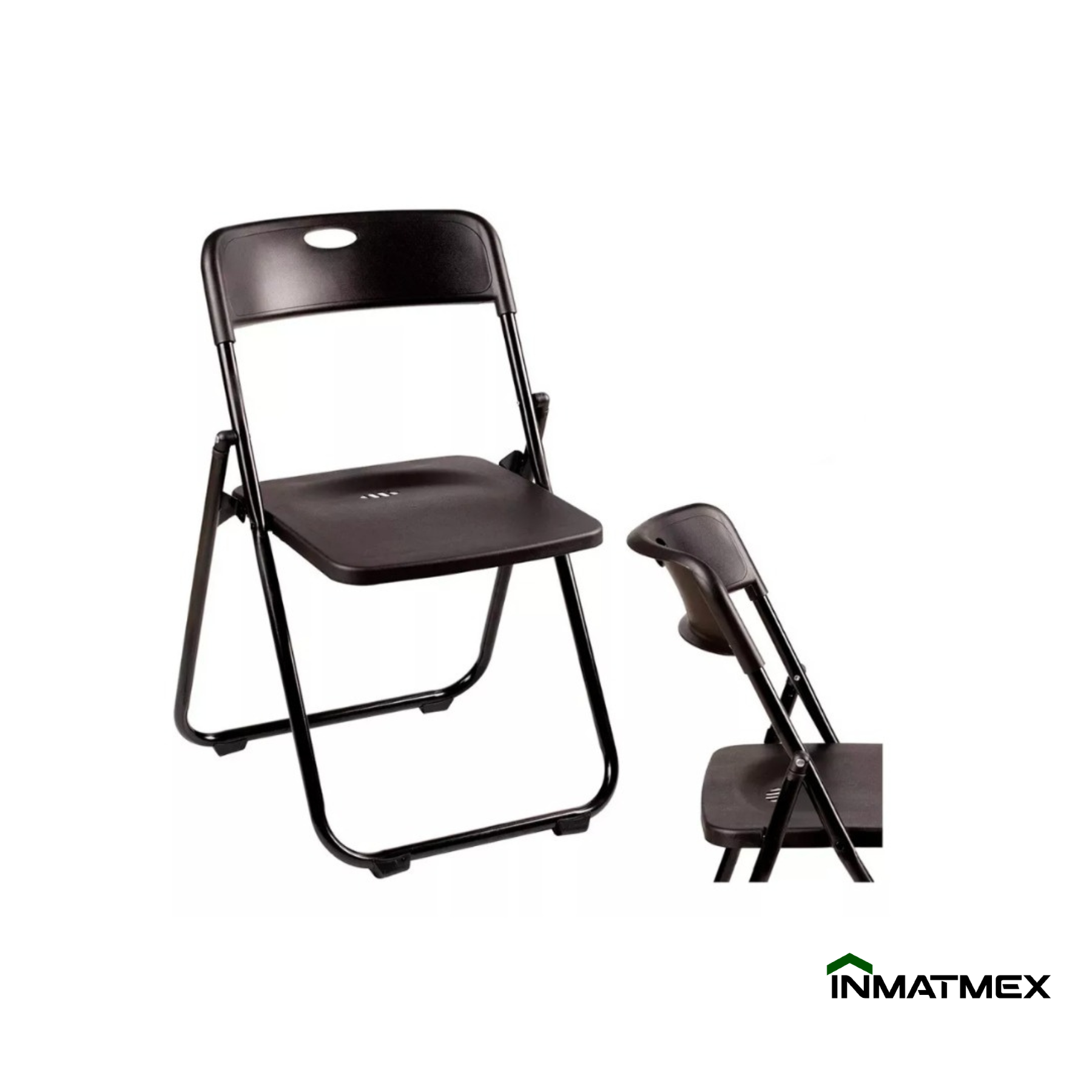 Foto 4 pulgar | Silla Plegable Negra para Fiestas - Ahorra Espacio y Disfruta de la Comodidad