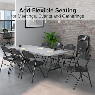 Foto 4 | Silla Staples Para Banquetes/recepciones, Color Negro, Paquete De 4 Unidades (51501) - Venta Internacional.