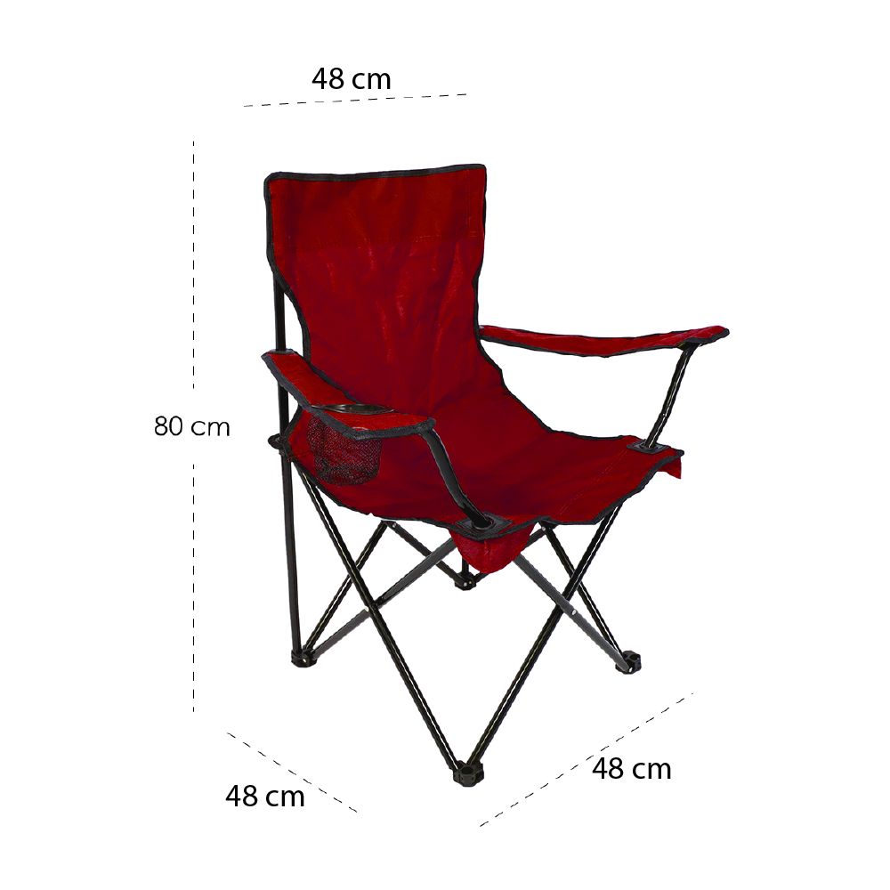 Foto 3 pulgar | Silla Plegable Impermeable Ilios Innova Roja