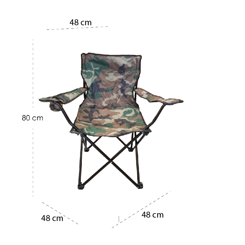 Foto 3 pulgar | Silla Plegable Impermeable Con Funda Y Portavasos Ilios Innova (militar)