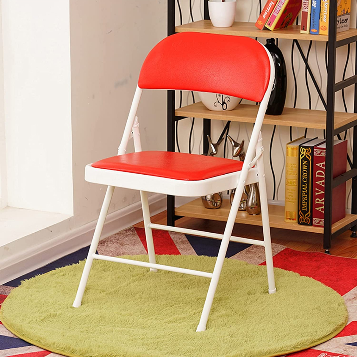 Foto 6 pulgar | Silla Plegable Ilios Innova Acojinada  Roja