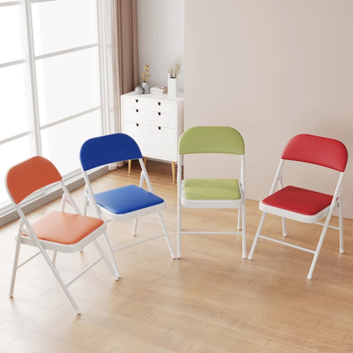 Foto 5 pulgar | Silla Plegable Ilios Innova Acojinada  Azul