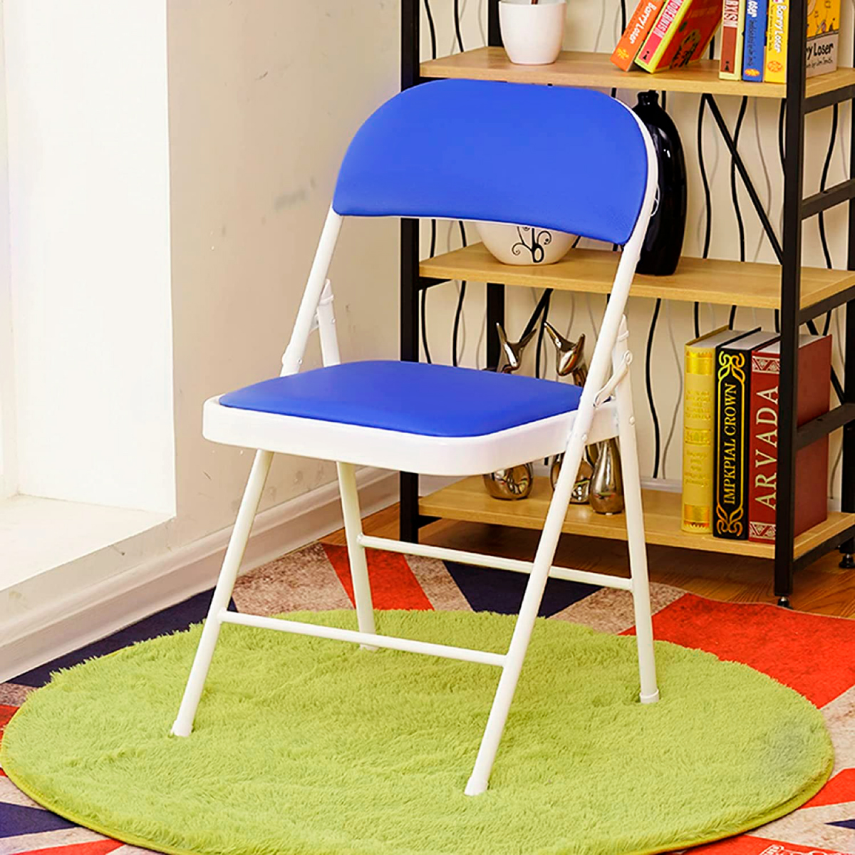 Foto 6 pulgar | Silla Plegable Ilios Innova Acojinada  Azul