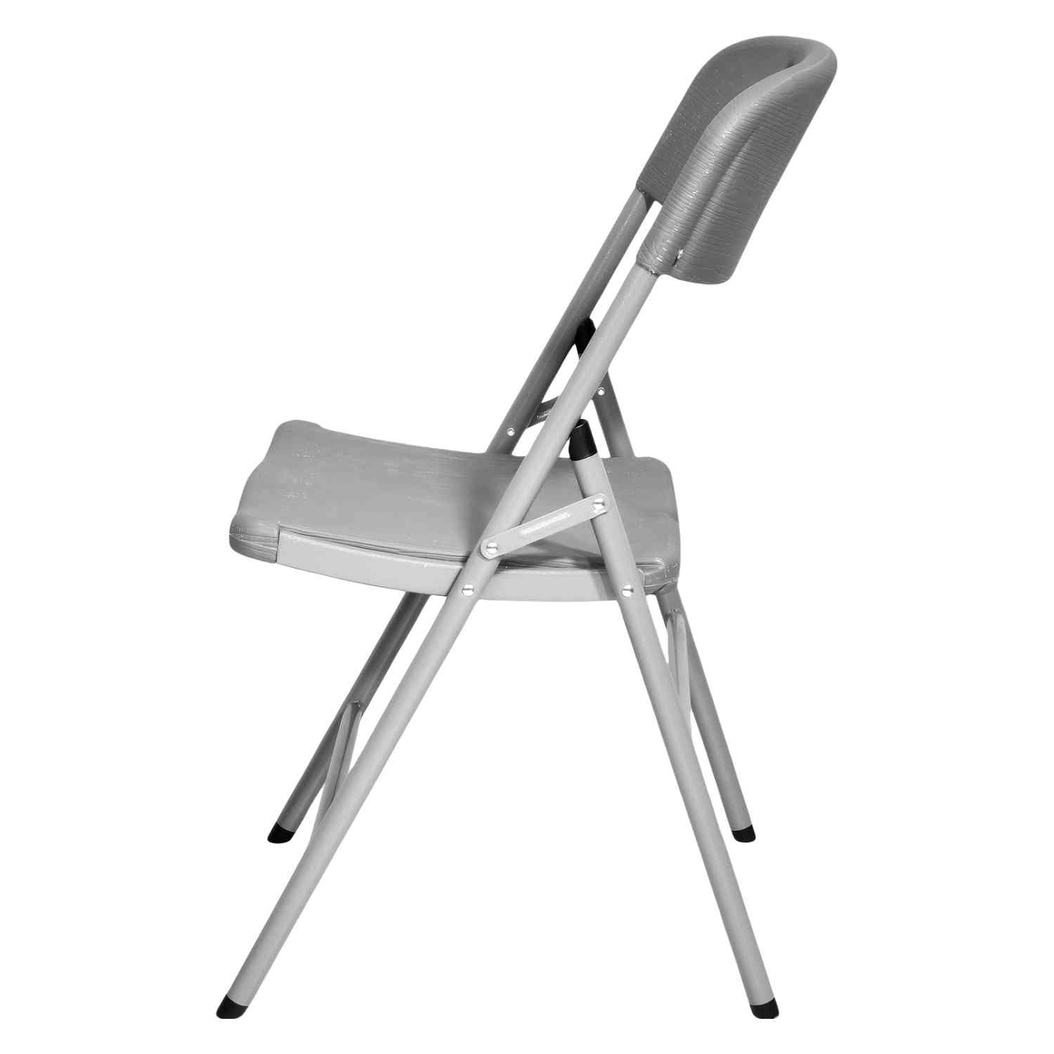 Foto 6 pulgar | Set Kit 6 Sillas Plegables Pvc Jardin Exterior Tipo Madera Gris Jardimex
