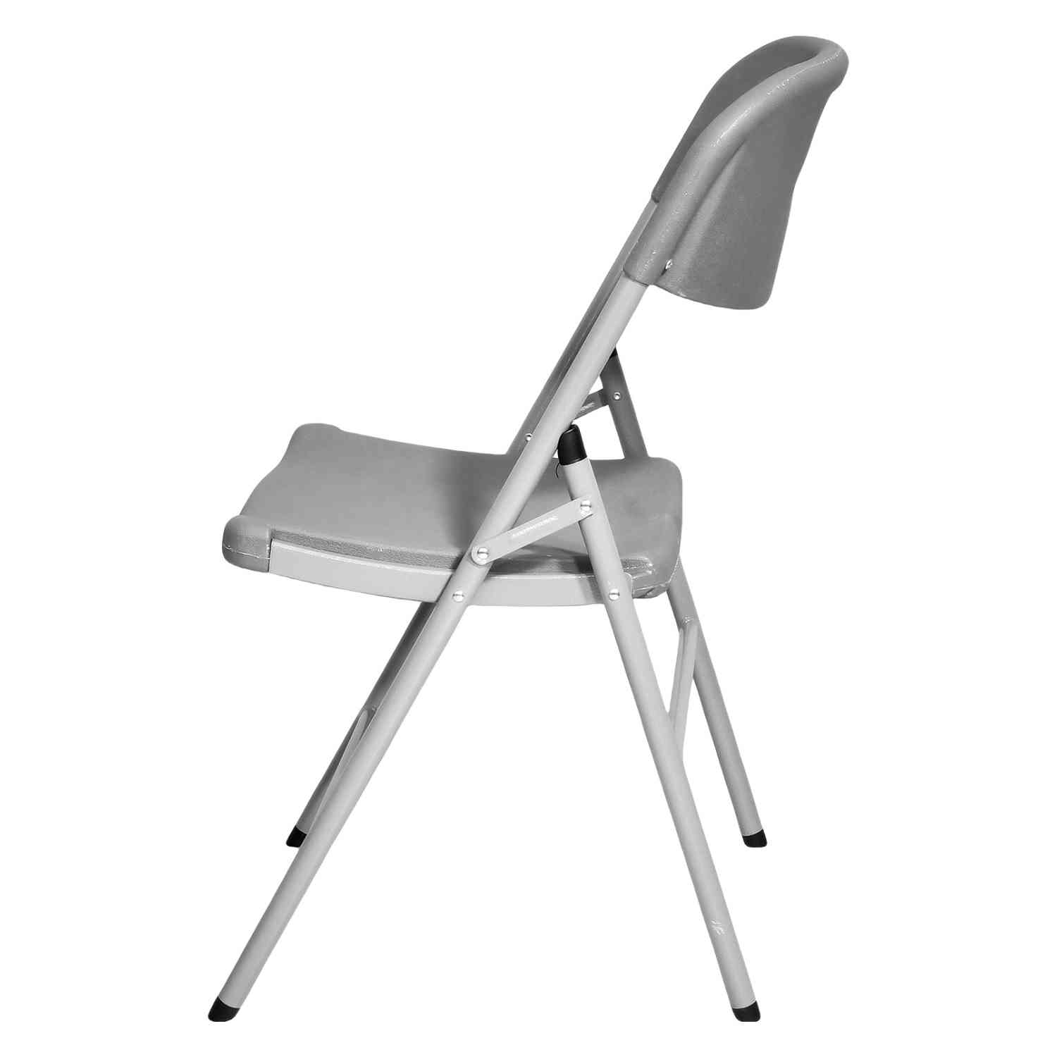 Foto 4 pulgar | Set Kit 6 Sillas Plastico Plegables Jardin Exterior Lisas Gris Jardimex