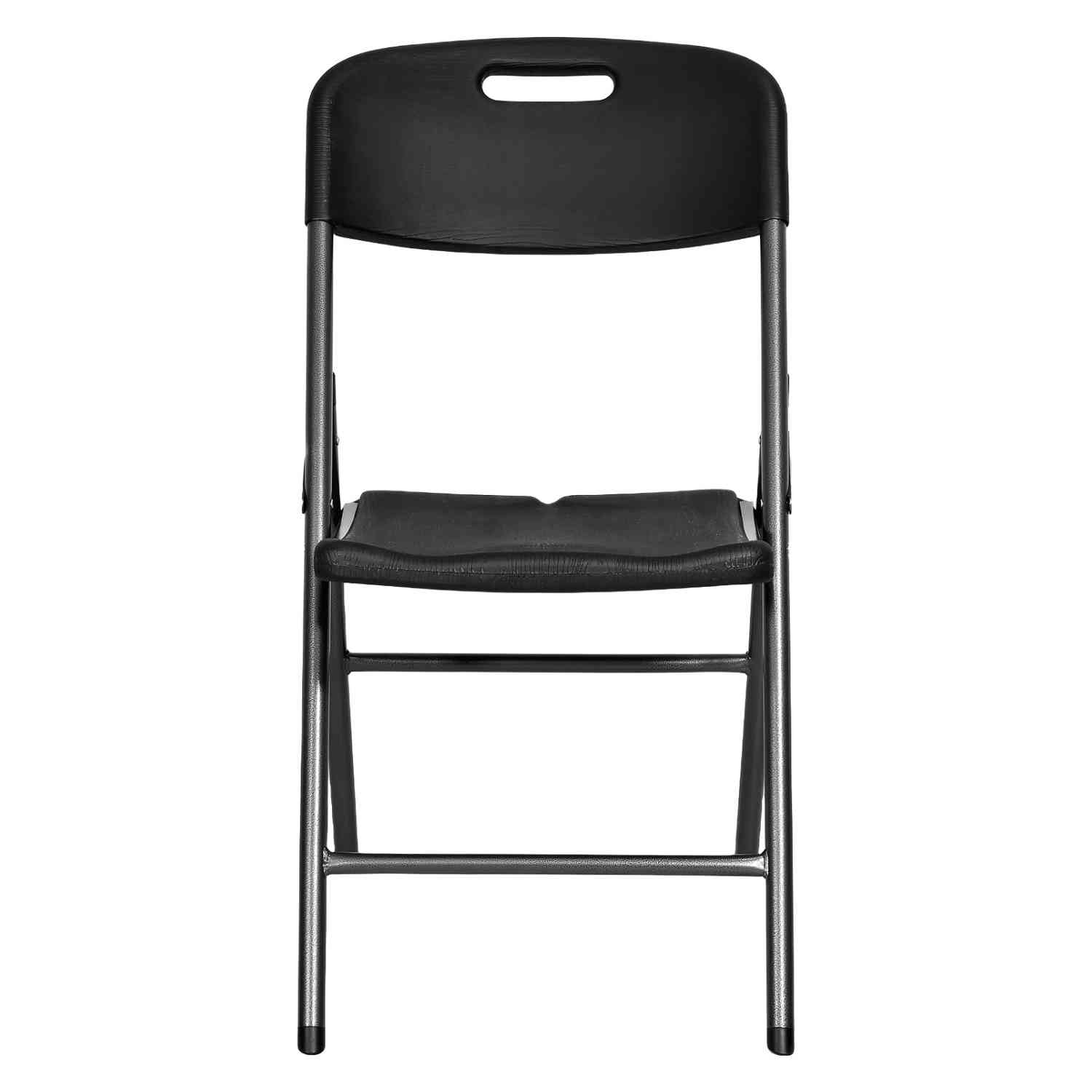 Foto 4 pulgar | Set Kit 6 Sillas Plegables Pvc Jardin Exterior Tipo Madera Negro Jardimex