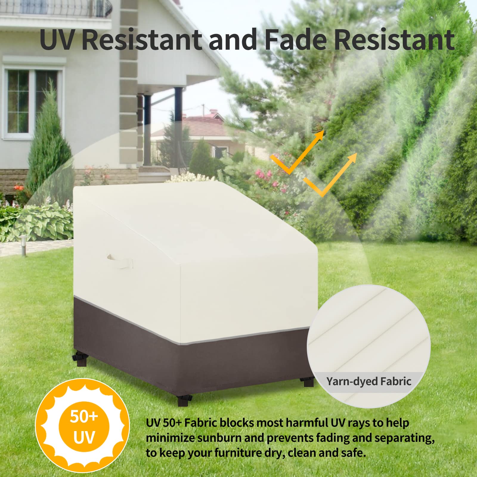 Foto 3 pulgar | Funda Para Silla De Exterior, Fácil De Usar, Resistente A Los Rayos Uv, Impermeable (paquete De 2) - Venta Internacion