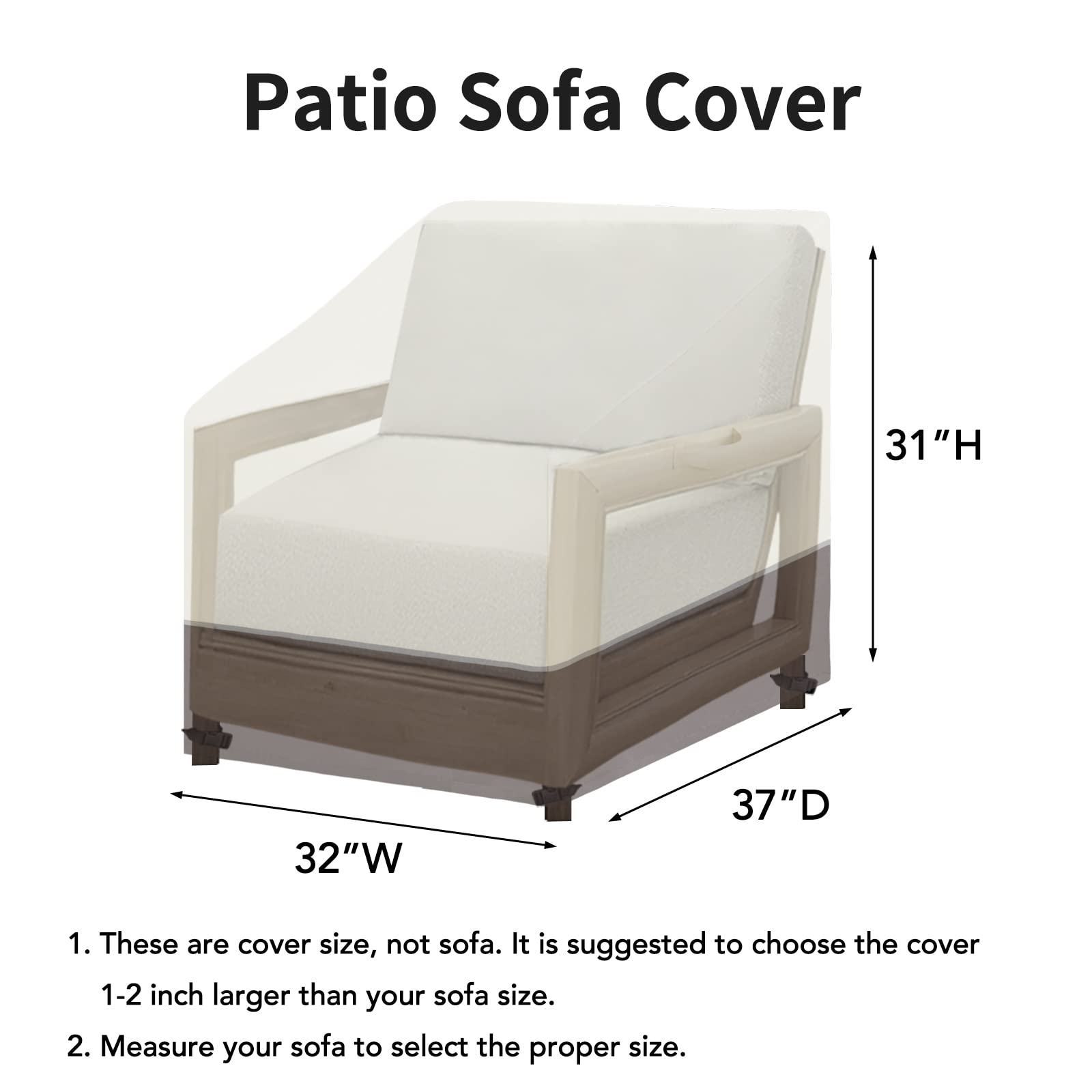 Foto 4 pulgar | Funda Para Silla De Exterior, Fácil De Usar, Resistente A Los Rayos Uv, Impermeable (paquete De 2) - Venta Internacion