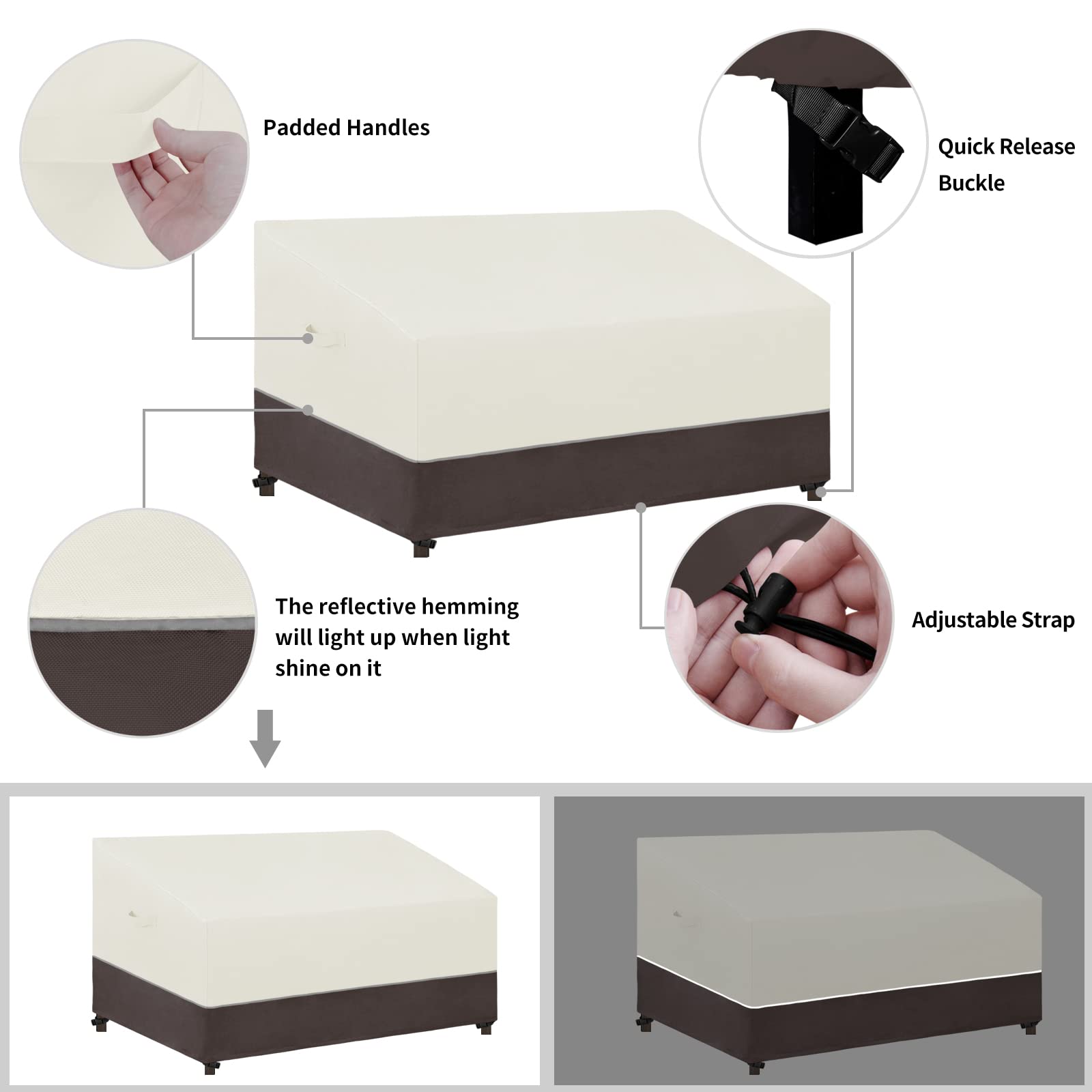 Foto 6 pulgar | Funda Para Silla De Exterior, Fácil De Usar, Resistente A Los Rayos Uv, Impermeable (paquete De 2) - Venta Internacion