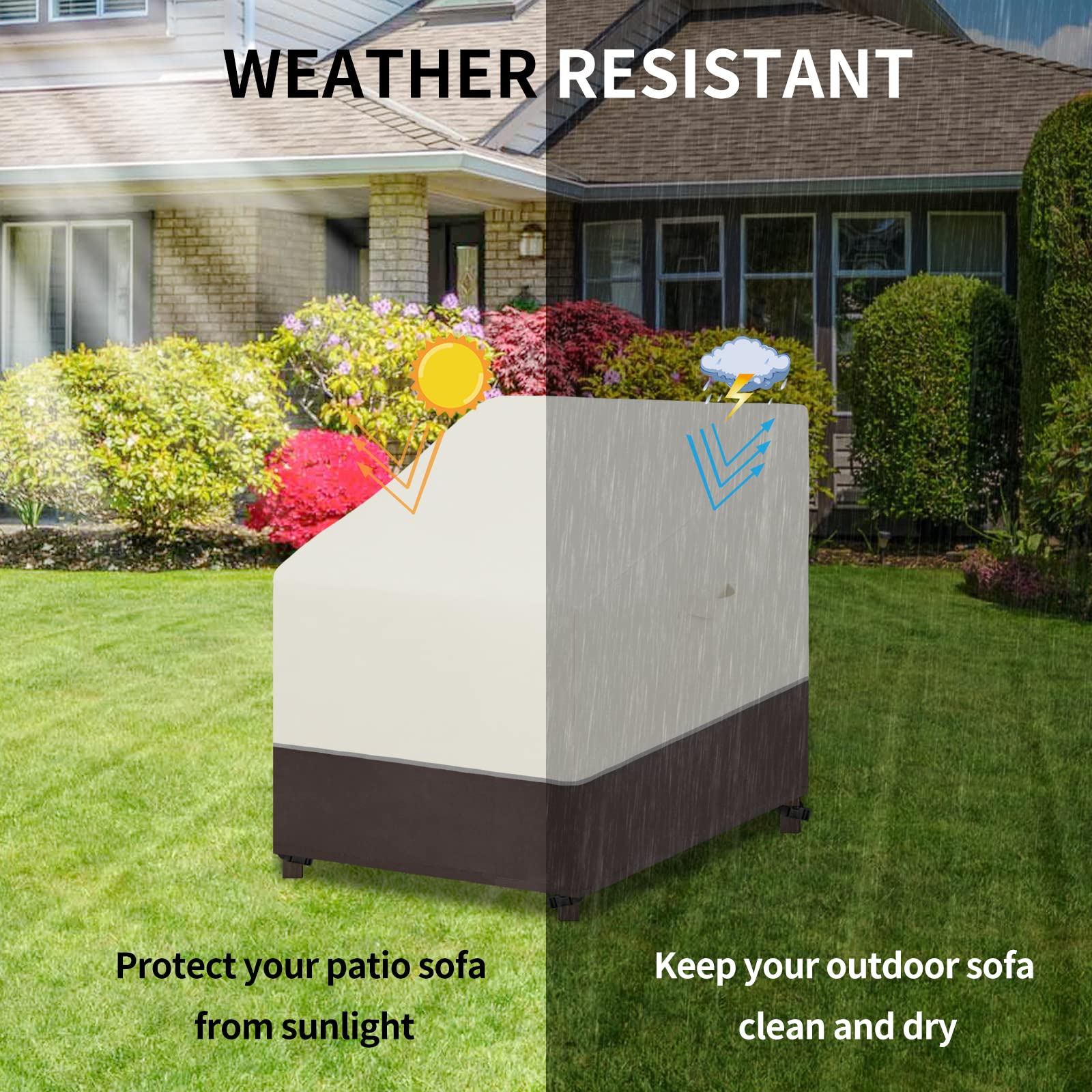 Foto 8 pulgar | Funda Para Silla De Exterior, Fácil De Usar, Resistente A Los Rayos Uv, Impermeable (paquete De 2) - Venta Internacion