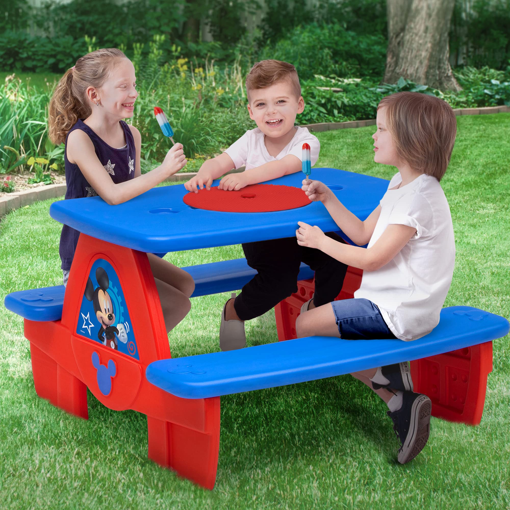 Foto 3 pulgar | Mesa De Pícnic Con Actividades Delta Children Disney Mickey Mouse - Venta Internacional.