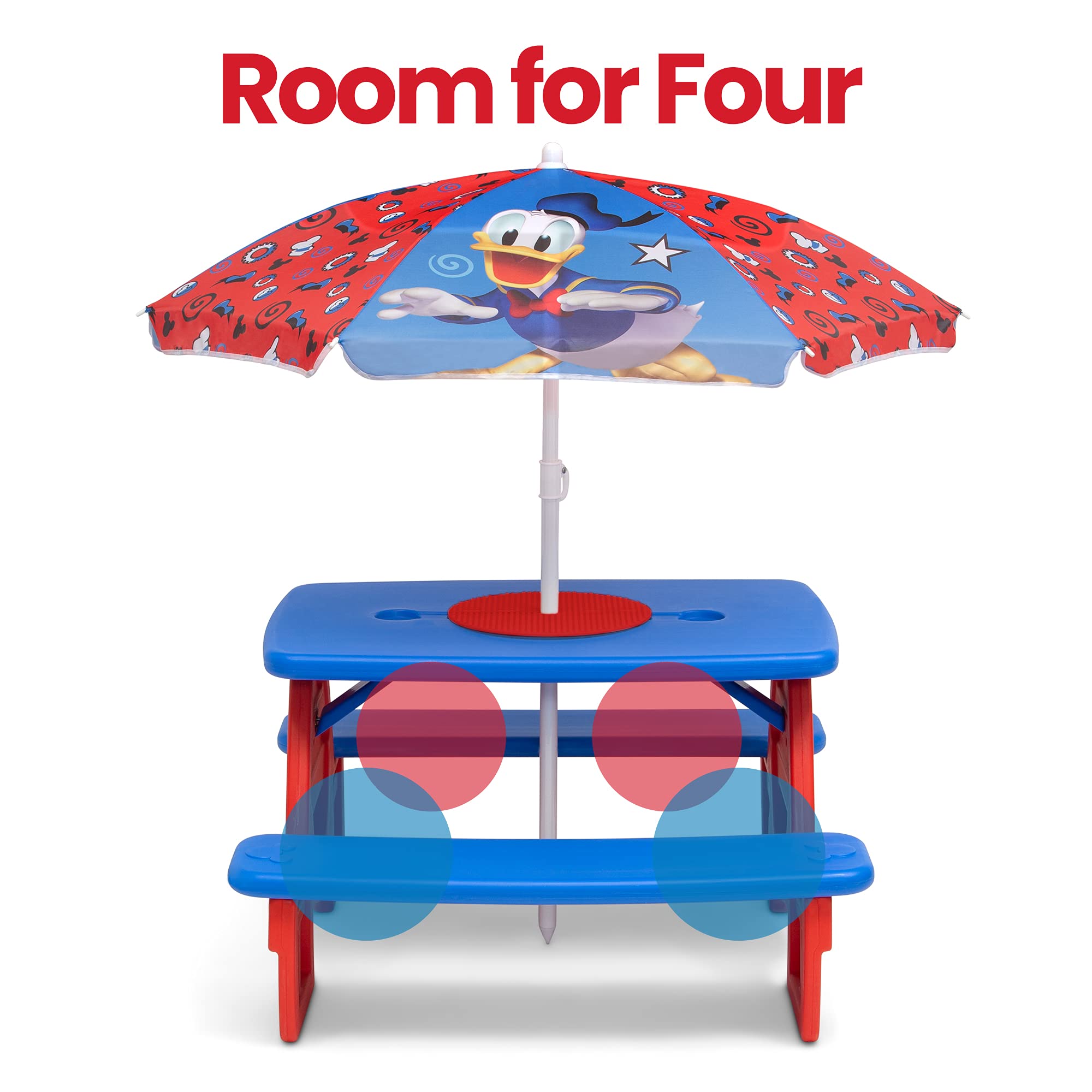 Foto 7 | Mesa De Pícnic Con Actividades Delta Children Disney Mickey Mouse - Venta Internacional.