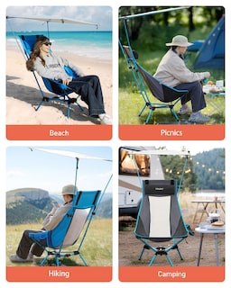 Foto 6 | Silla Plegable Tourit Negra-Venta Internacional