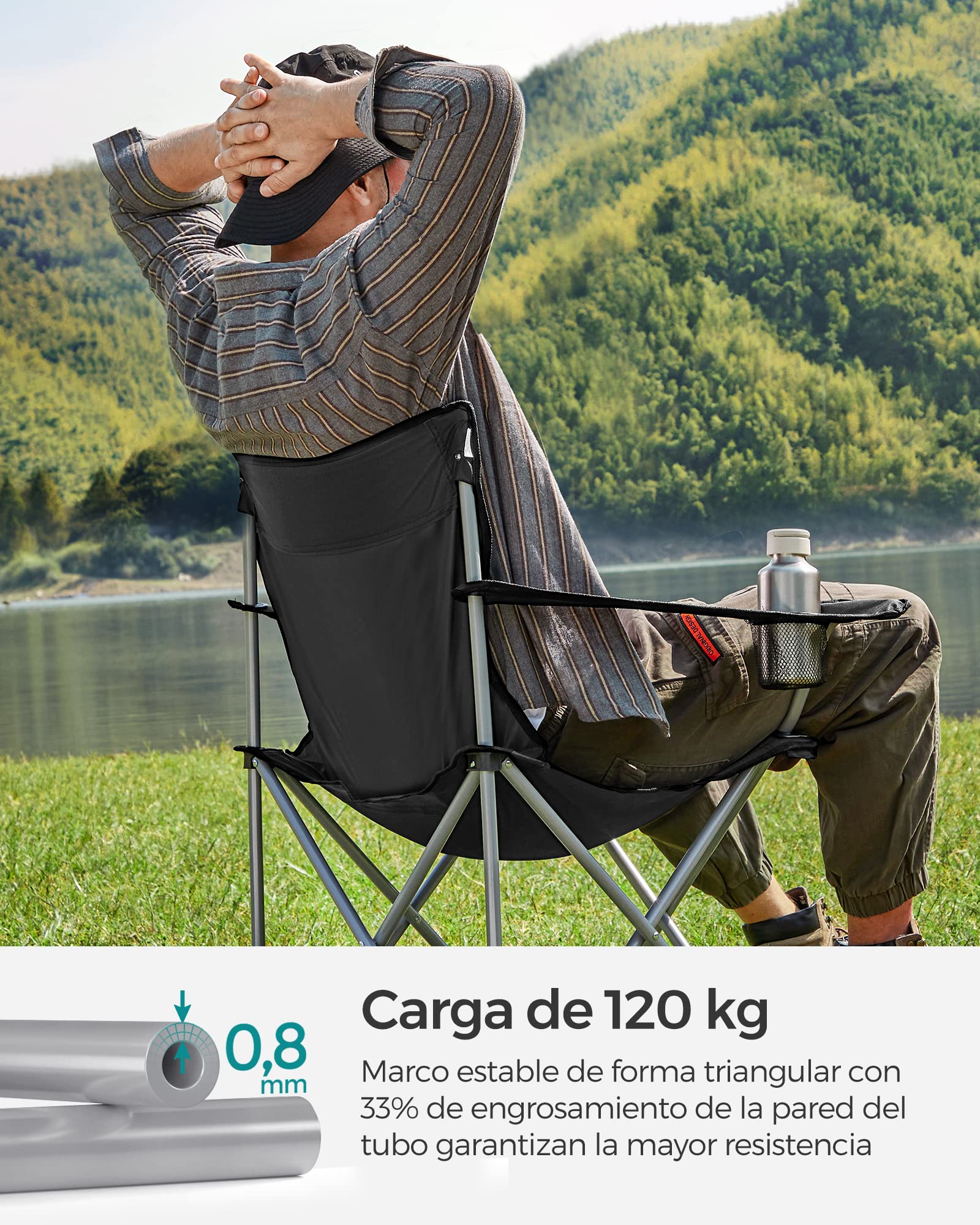 Foto 5 pulgar | Juego de Camping Songmics Plegables 2 Piezas