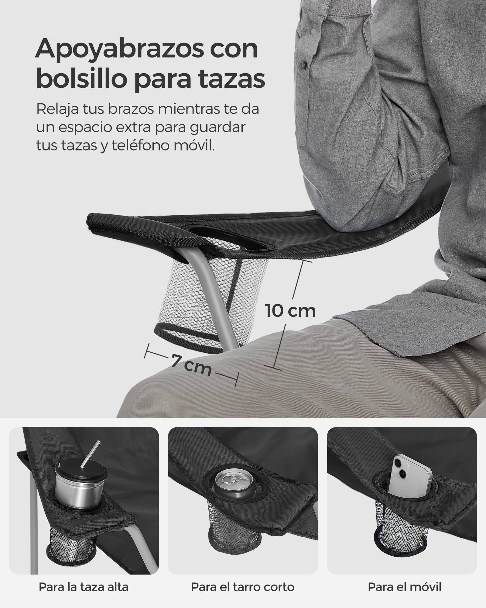 Foto 7 pulgar | Juego de Camping Songmics Plegables 2 Piezas