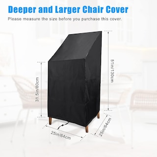 Foto 2 | Funda Impermeable Para Silla De Patio Exterior Jieyou, Paquete De 2 - Venta Internacional.