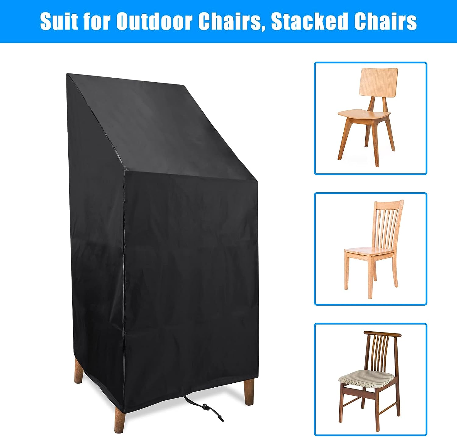 Foto 5 pulgar | Funda Impermeable Para Silla De Patio Exterior Jieyou, Paquete De 2 - Venta Internacional.