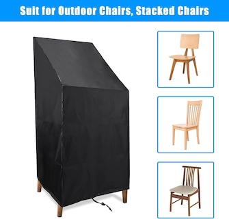 Foto 4 | Funda Impermeable Para Silla De Patio Exterior Jieyou, Paquete De 2 - Venta Internacional.