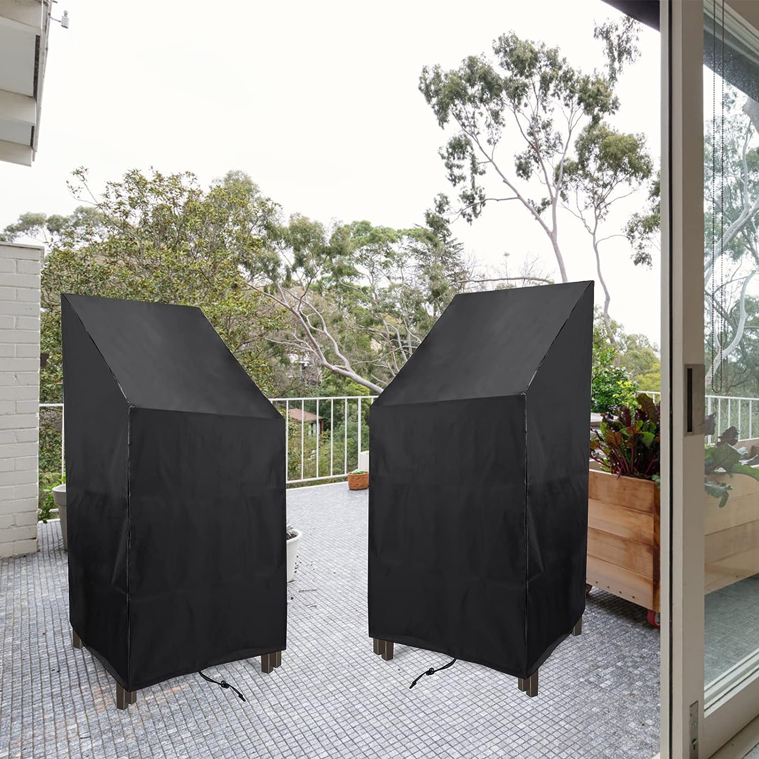 Foto 8 pulgar | Funda Impermeable Para Silla De Patio Exterior Jieyou, Paquete De 2 - Venta Internacional.