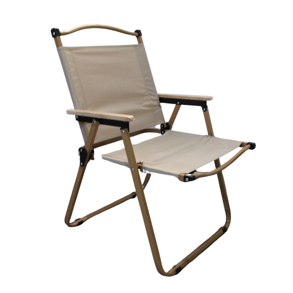 Foto 1 | Silla Plegable Beigue Para Exterior Acero Al Carbón